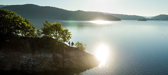 Wanderroute am Rursee 