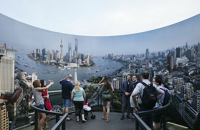 Einblick in die Rotunde Shanghai