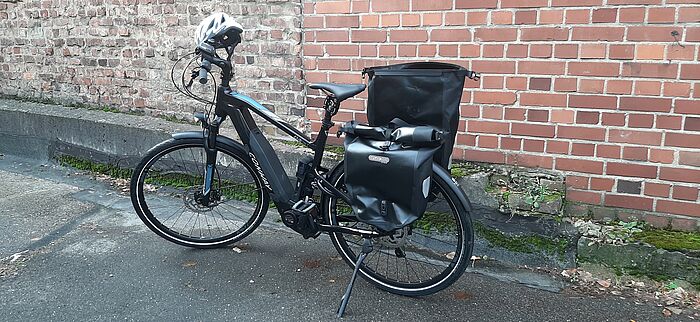 Elektrofahrrad für den Außendiensteinsatz des Kataster- und Vermessungsamtes