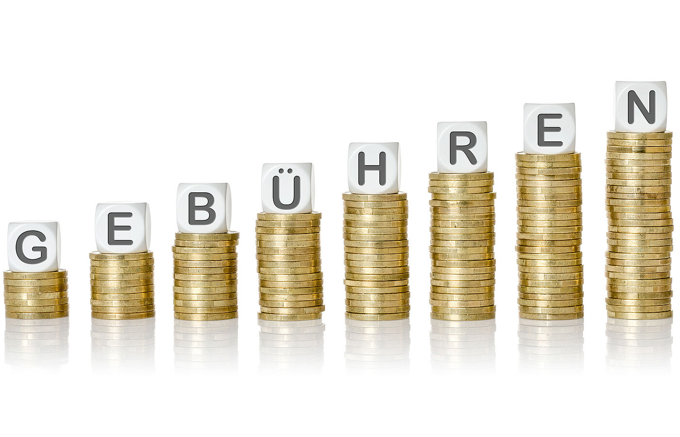 Münzen gestapelt...