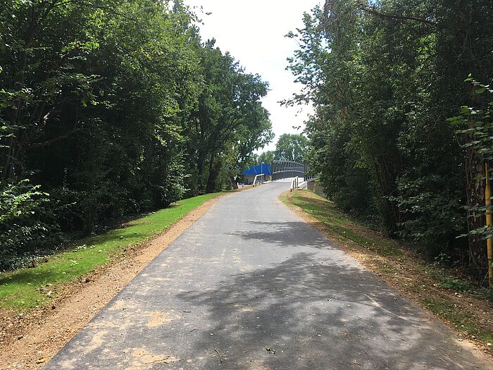 Radweg zwischen Friedenstraße und Strangenhäuschen