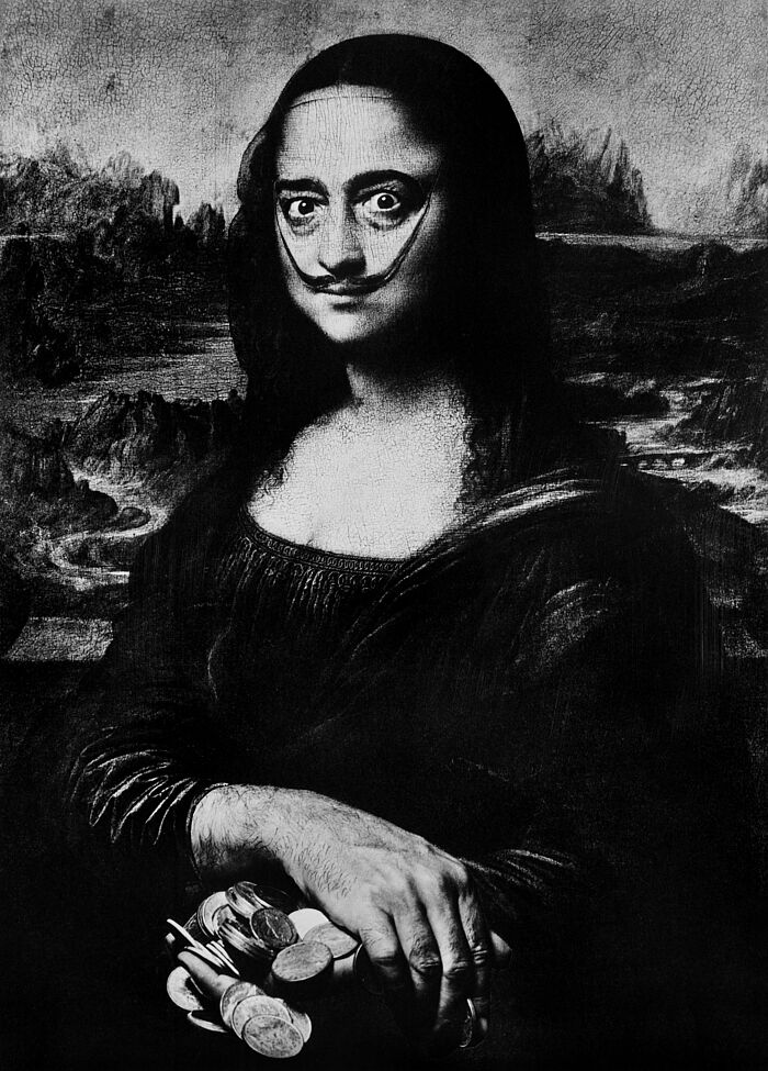 Dalí als eine Mona Lisa, 1954