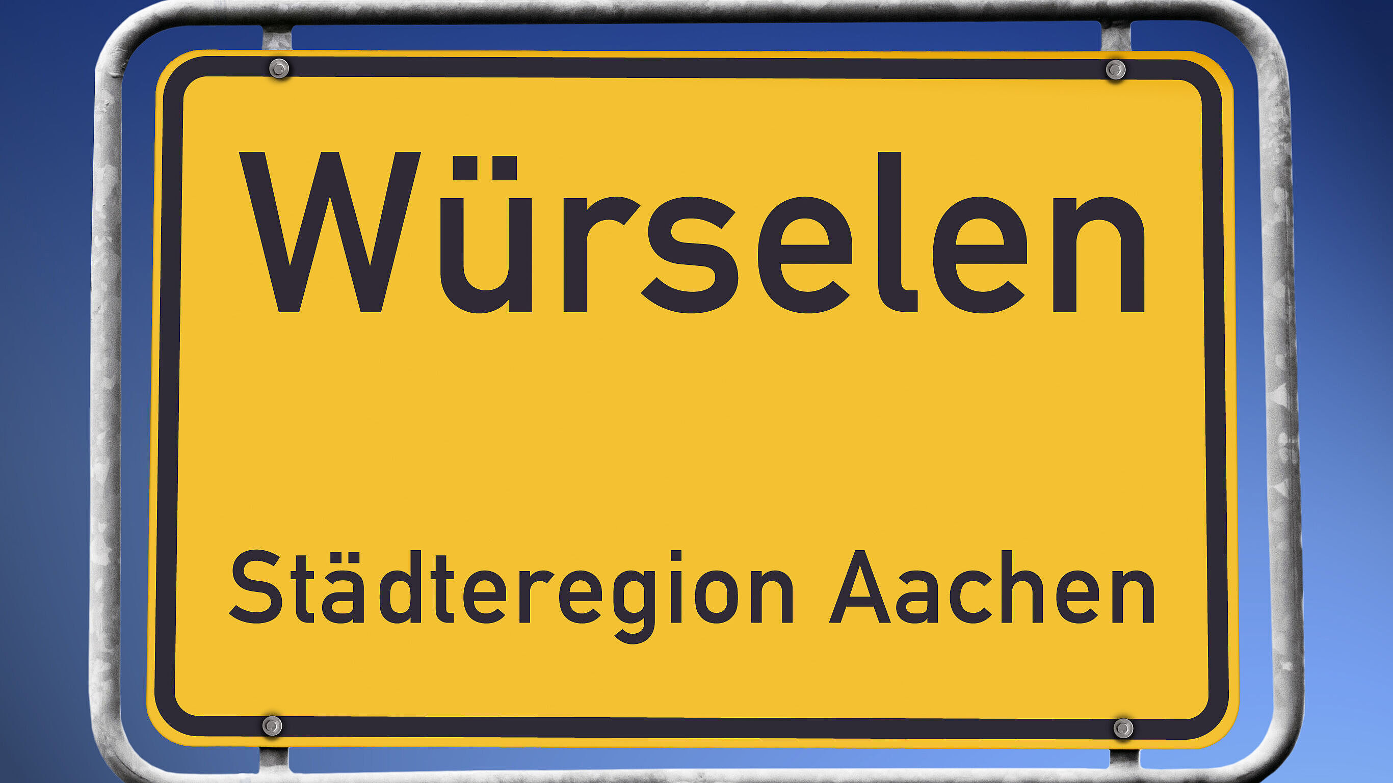 Ortseingangsschild Würselen