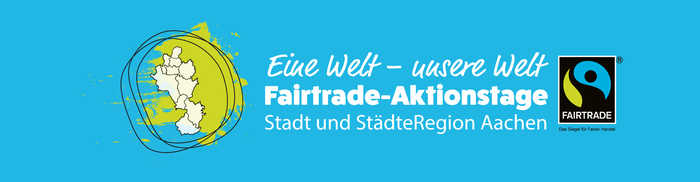 Banner mit dem Datum der Fairtrade-Aktionstage 2022: 12.-15. Mai