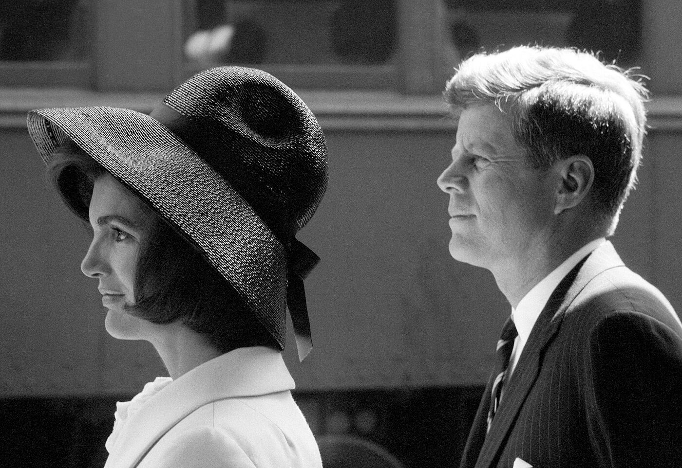 Max Scheler. Jackie und John F .Kennedy erwarten Hassan II von Marokko, 1963