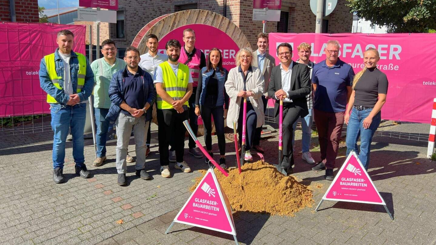 Telekom Spatenstich eigenwirtschaftlich in Kohlscheid, Sept 2026