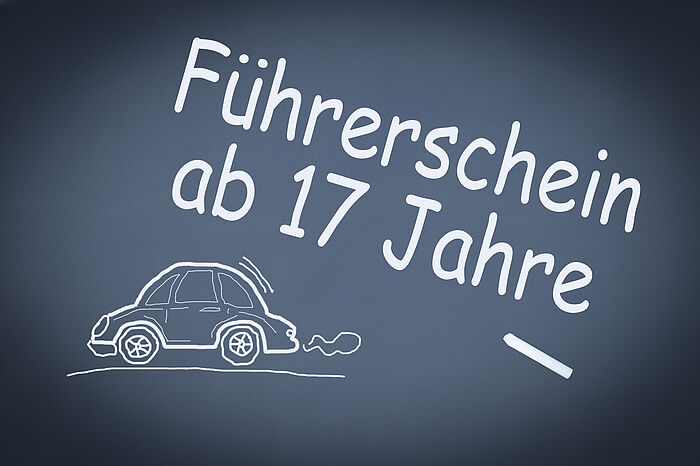 Schultafel Führerschein ab 17 Jahre