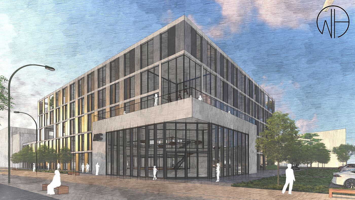 Vorentwurf des Aviation Innovation Center (AIC) 