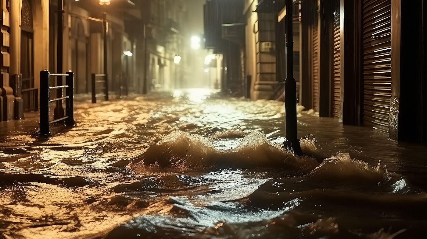 Wo die Wahrscheinlichkeit von Starkregen und Sturzfluten hoch ist, zeigen Starkregengefahrenkarten. 