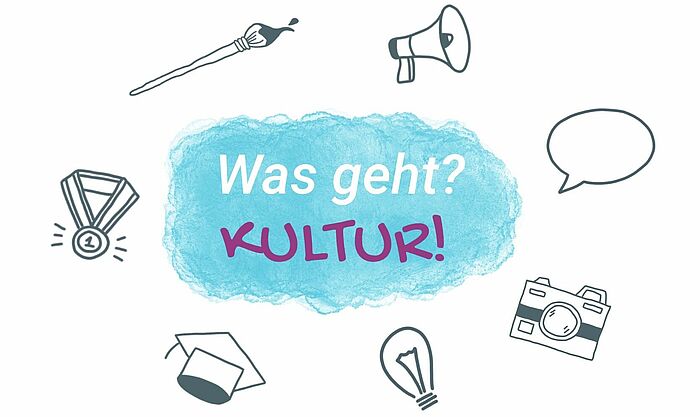 Schriftzug "Was Ghet? Kultur!" Schriftzug "Was Ghet? Kultur!"