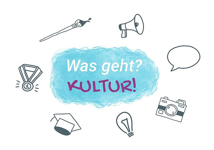 Schriftzug "Was Ghet? Kultur!" Schriftzug "Was Ghet? Kultur!"