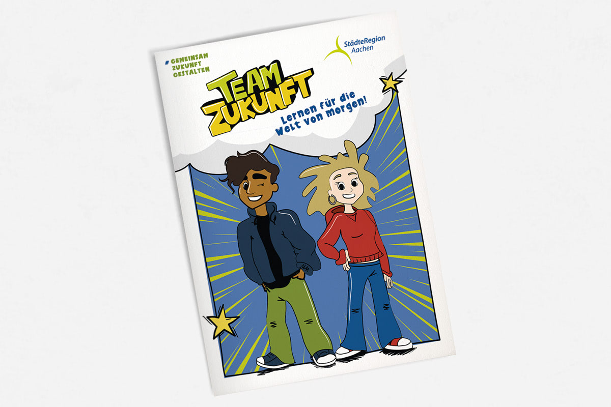 Titelbild der BNE-Bio "Team Zukunft"