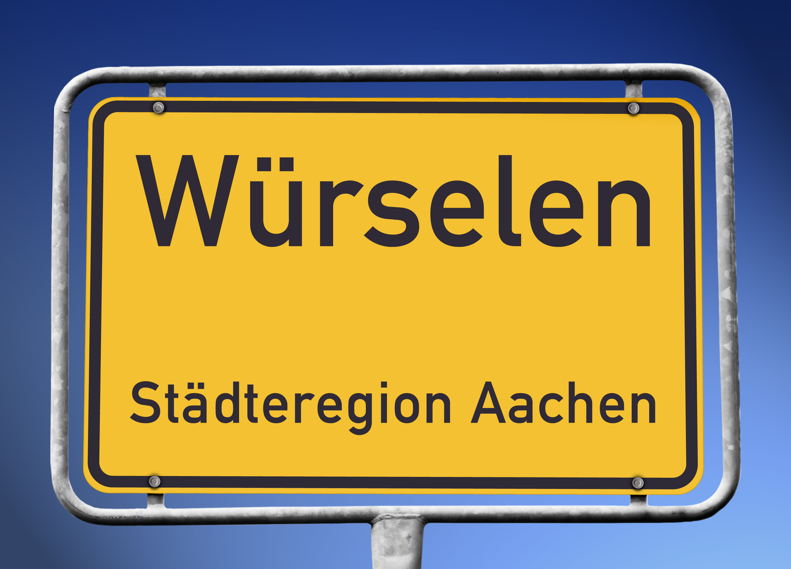Ortseingangsschild Würselen