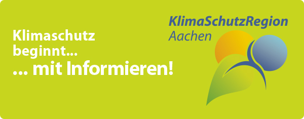 Banner: Klimaschutz beginnt mit Informieren