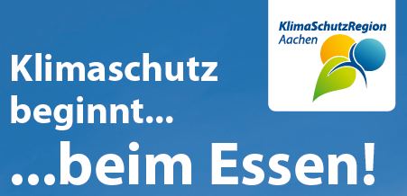 Banner: Klimaschutz beginnt beim Essen