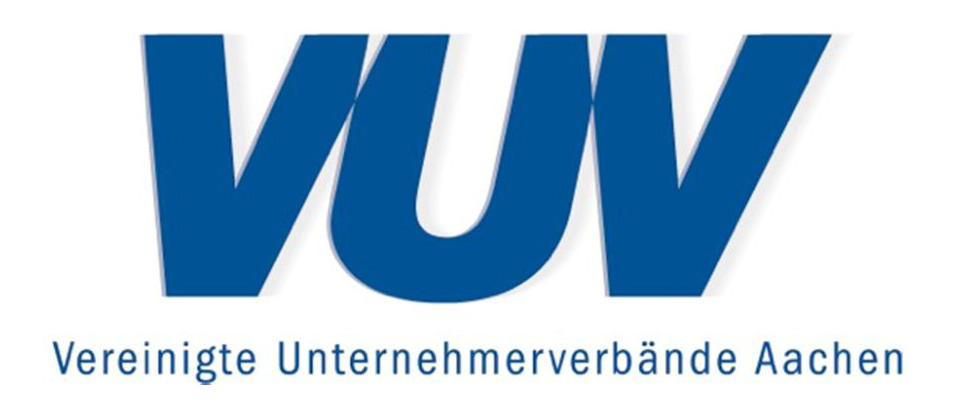VUV Logo, blauer Schriftzug auf weißem Hintergrund