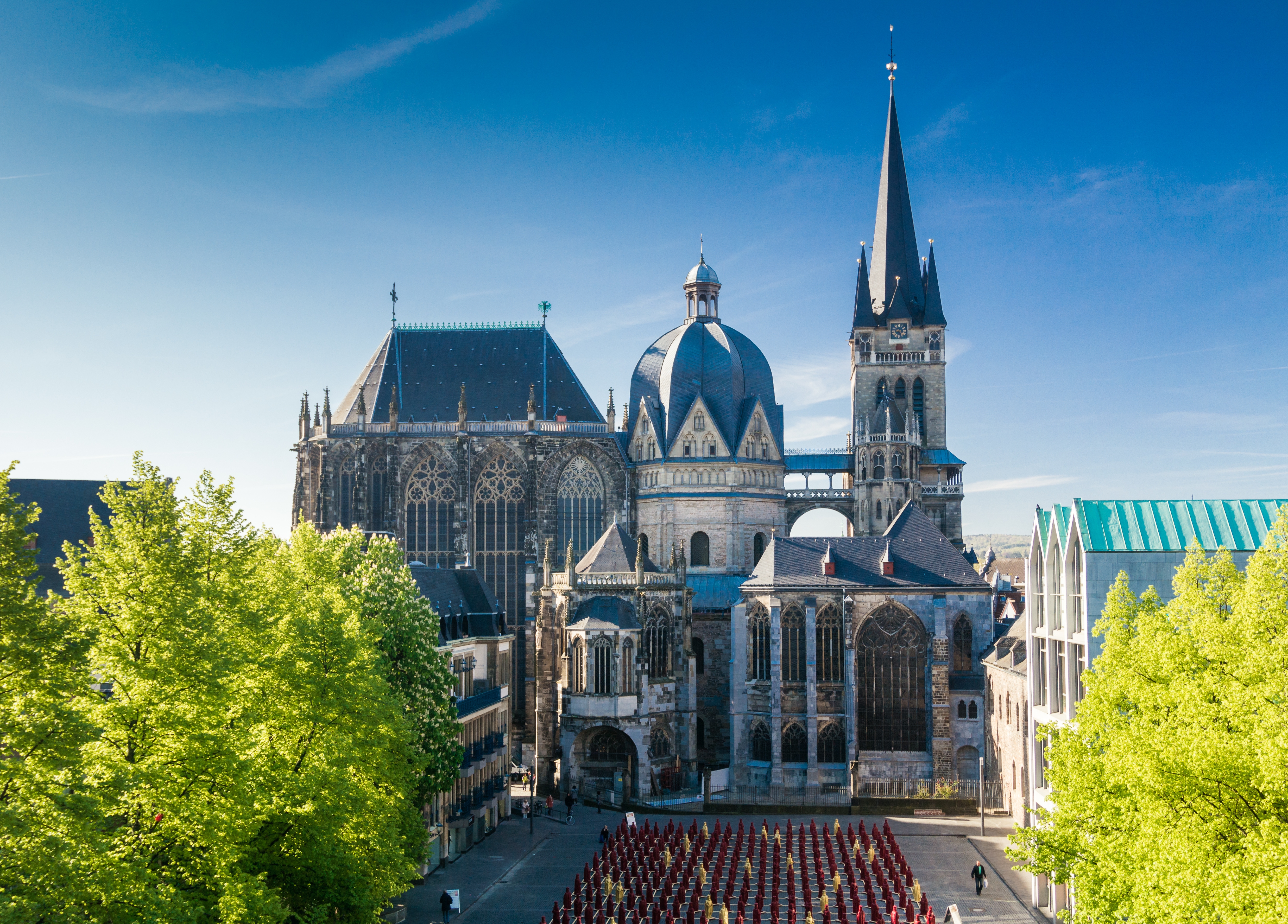 Blick auf den Aachener Dom