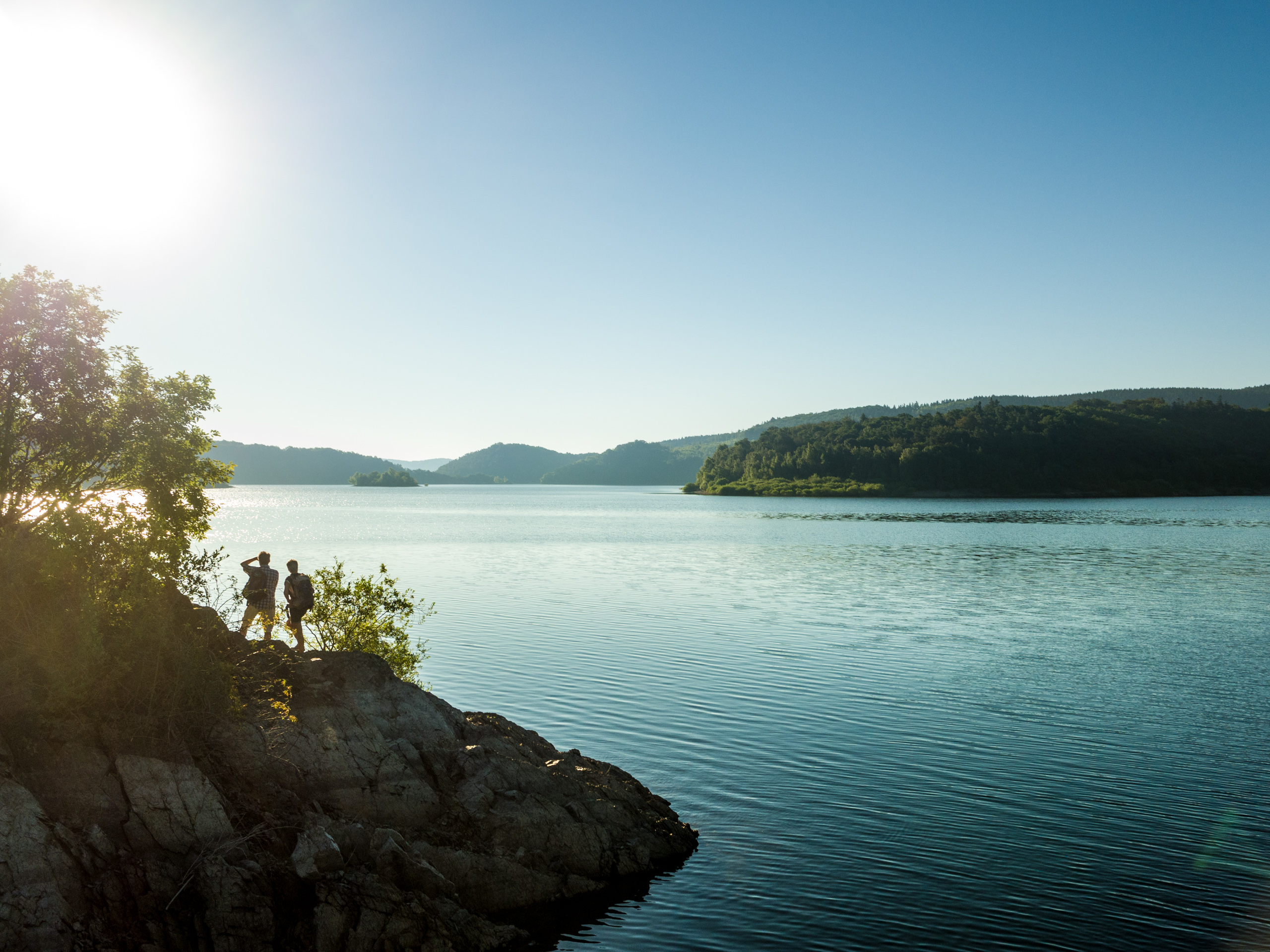 Wanderer am Rursee