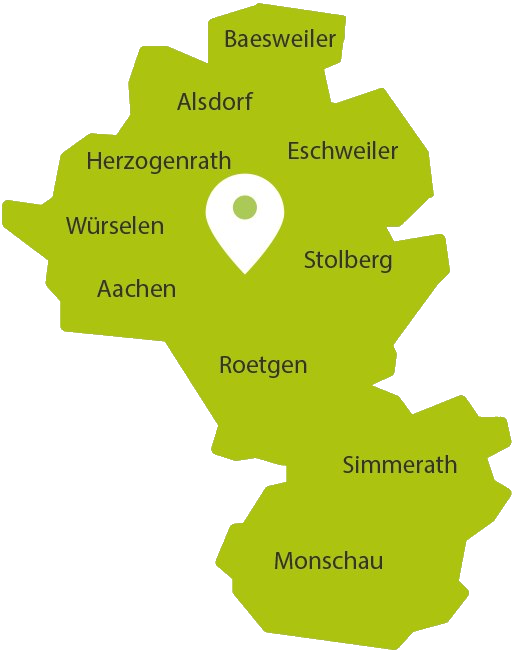 Karte der StädteRegion Aachen